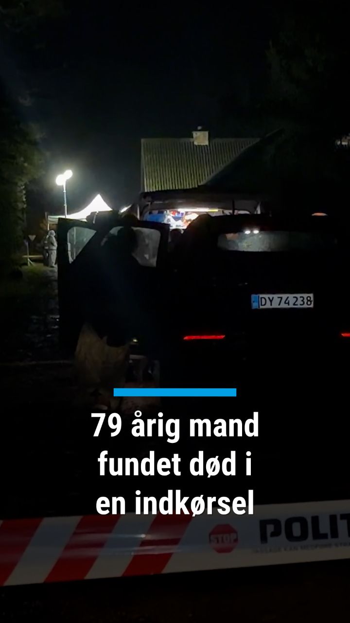 79 årig mand fundet død i indkørsel