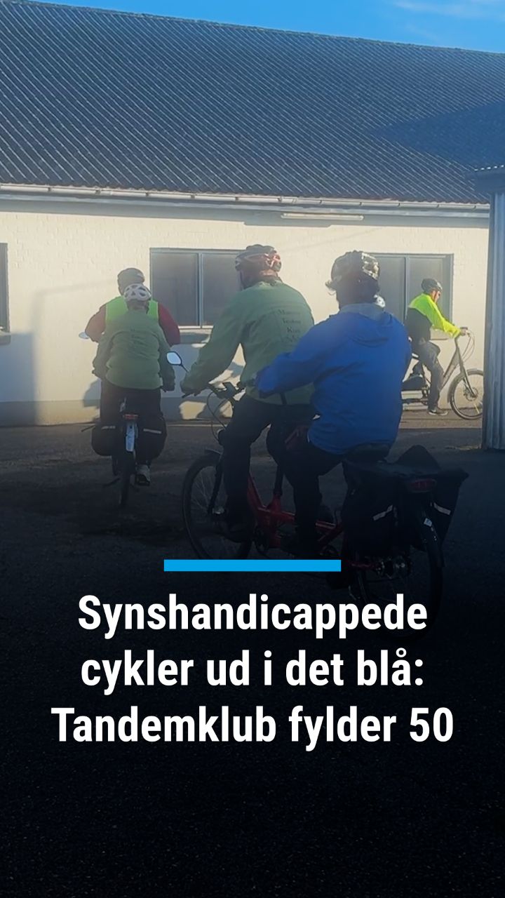 Synshandicappede cykler ud i det blå: Tandemklub fylder 50
